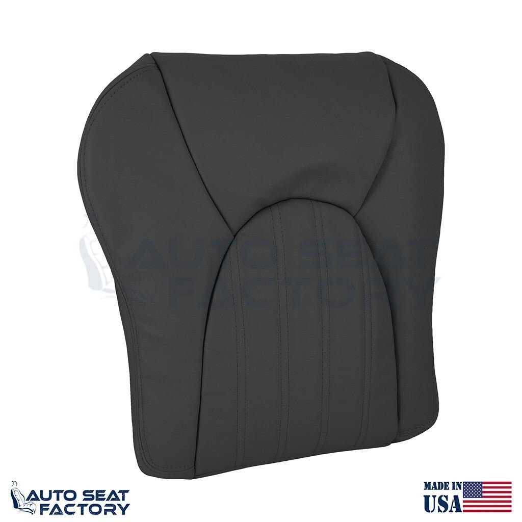 Replacement 1997 - 2000 Jaguar XK8 Driver & Passenger Black Vinyl Seat Covers - OEM-Style Replacement Seat Cover