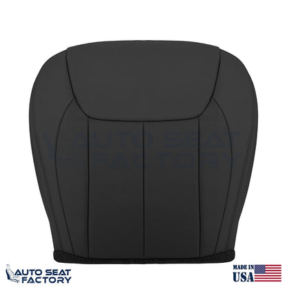 Fits 2006 - 2011 Cadillac DTS Driver Bottom Black Vinyl Seat Cover, Perf. - OEM-Style Replacement Seat Cover
