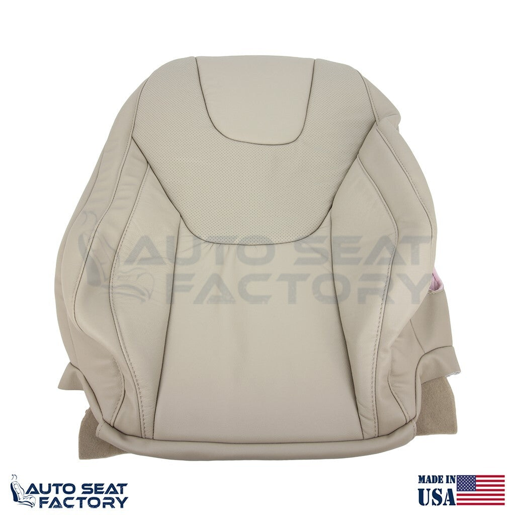 Fits 2013 - 2017 Ford Edge Titanium Perf. Driver Top Bottom Tan Vinyl Seat Cover - OEM-Style Replacement Seat Cover