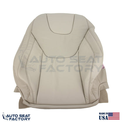 Fits 2013 - 2017 Ford Edge Titanium Perf. Driver Top Bottom Tan Vinyl Seat Cover - OEM-Style Replacement Seat Cover