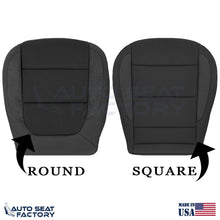 2019 - 2023 Chevy Silverado Driver Side Bottom Black Cloth Seat Cover (Square) - OEM-Style Replacement Seat Cover
