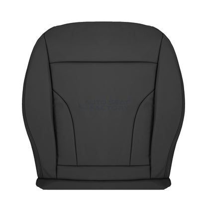 Replacement Fits 2013 - 2017 Audi Q5 Driver Side Bottom Black Leather Seat Cover - OEM-Style Replacement Seat Cover