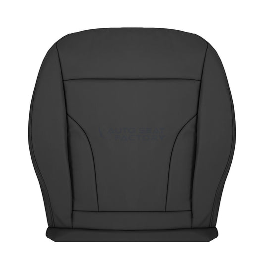 Replacement Fits 2013 - 2017 Audi Q5 Driver Side Bottom Black Leather Seat Cover - OEM-Style Replacement Seat Cover