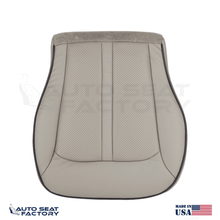 Fits 2011 - 2015 Lincoln MKX Perforated Driver Bottom Gray Leather Seat Cover - OEM-Style Replacement Seat Cover