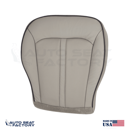 2011 - 2015 Fits Lincoln MKX PASSENGER Gray Leather Seat Covers, Perforated - OEM-Style Replacement Seat Cover