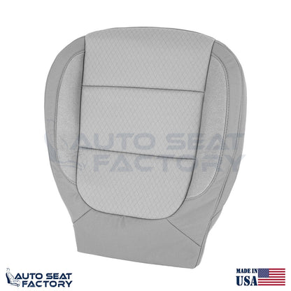 2019 -2022 Chevy Silverado GMC Sierra LEFT & RIGHT Bottom Gray Cloth Seat Covers - OEM-Style Replacement Seat Cover