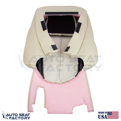 2006 - 2010 Fits Infiniti M45 M35 Front Top & Bottom Wheat Leather Covers, Perf. - OEM-Style Replacement Seat Cover