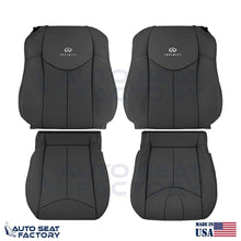 2009 - 2013 Fits Infiniti G37 Coupe Front Black Vinyl Seat Covers, Perf. 4PCS - OEM-Style Replacement Seat Cover