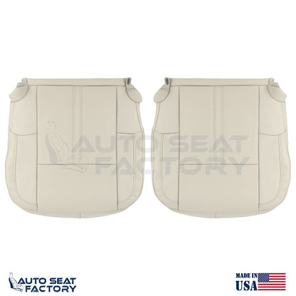 Fits 2009 - 2012 Lincoln MKS Front Bottom Cashmere Vinyl Seat Covers, Perforated - OEM-Style Replacement Seat Cover