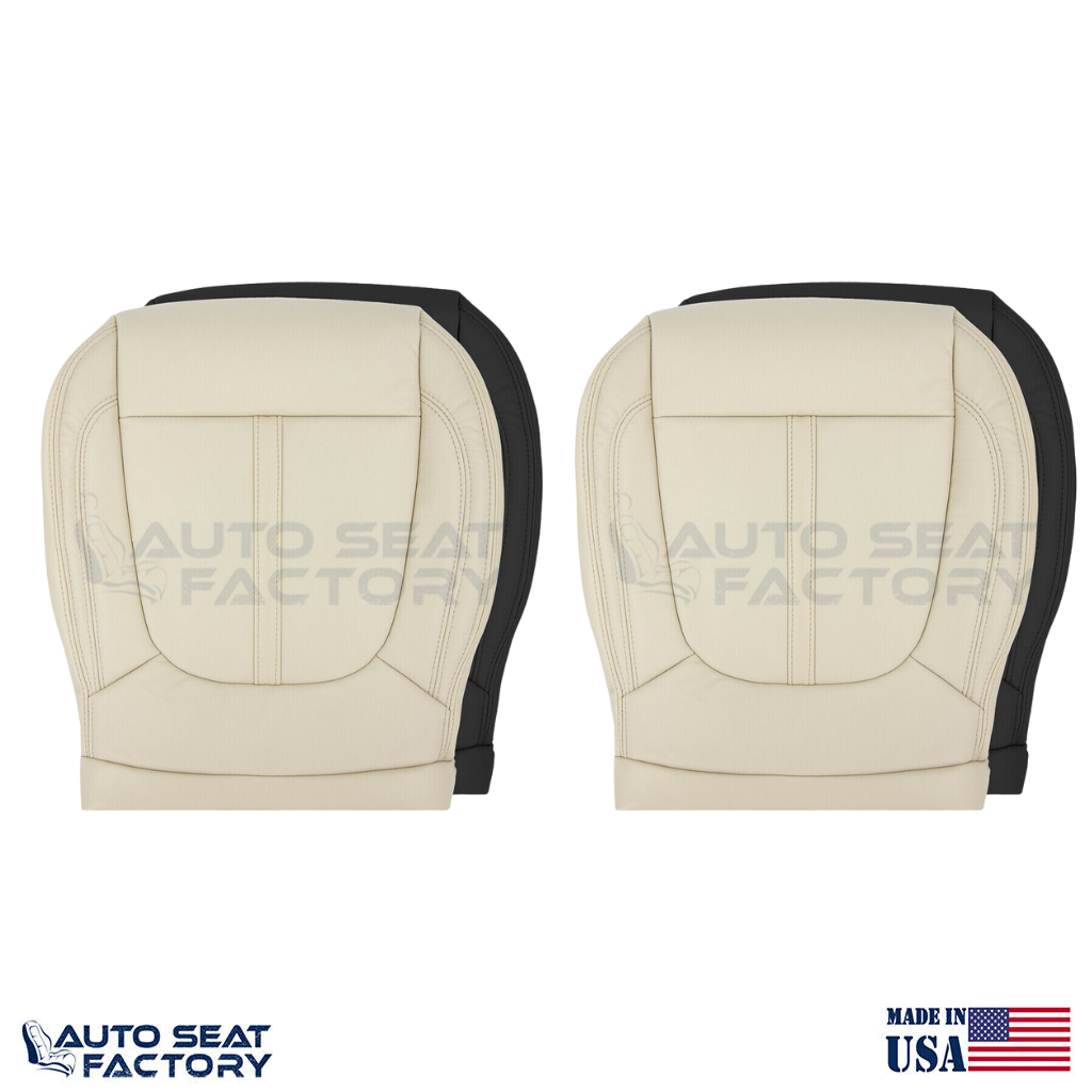 Replacement Driver & Passenger Bottom Seat Covers Fit Lincoln MKZ 2017 - 2020 - OEM-Style Replacement Seat Cover