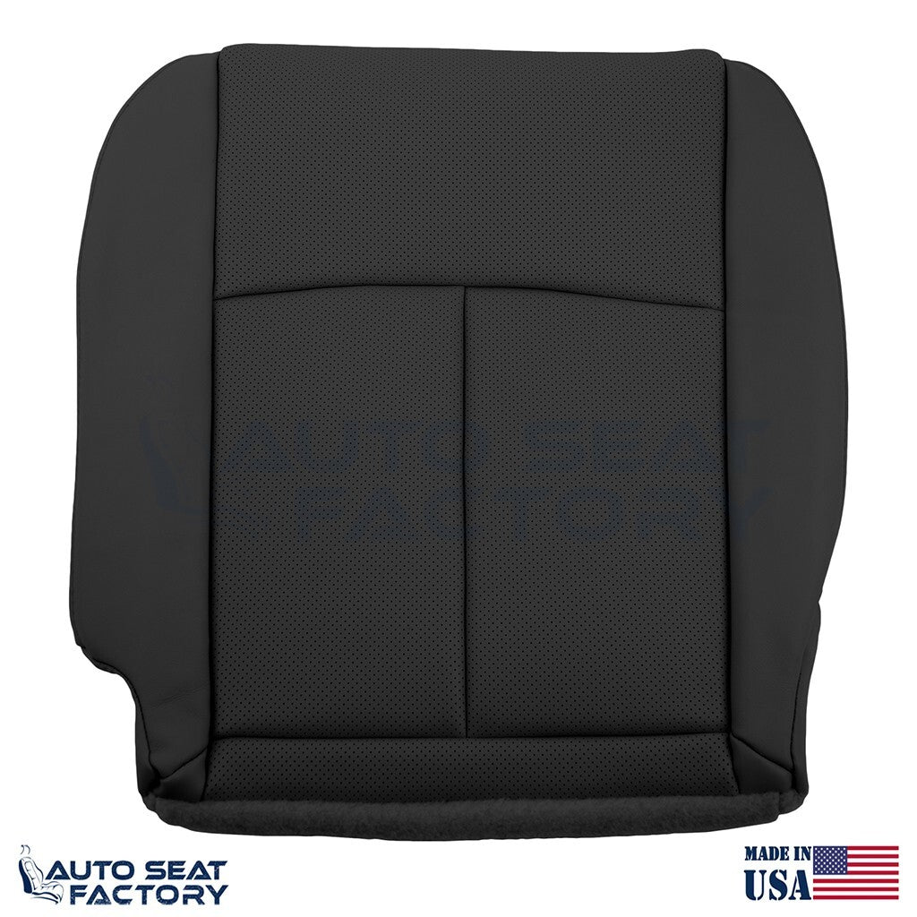 2014 - 2020 Fits Infiniti Q50 LEFT & RIGHT Bottom Black Vinyl Seat Covers, PERF. - OEM-Style Replacement Seat Cover