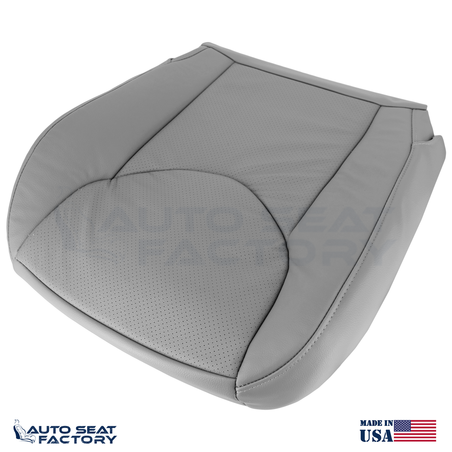 2006 - 2012 Fits Toyota RAV4 Perforated PASSENGER Gray Vinyl Seat Covers 2PCS - OEM-Style Replacement Seat Cover