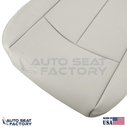 2014 - 2020 Fits Infiniti Q50 PASSENGER Bottom Gray Vinyl Seat Cover, PERFORATED - OEM-Style Replacement Seat Cover