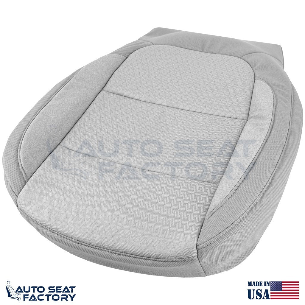 2019 -2022 Chevy Silverado GMC Sierra LEFT & RIGHT Bottom Gray Cloth Seat Covers - OEM-Style Replacement Seat Cover
