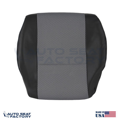 Fits 2007 - 2019 Sprinter Van Driver Bottom Gray Cloth/ Black Vinyl Seat Cover - OEM-Style Replacement Seat Cover