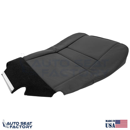 For 2006 2007 Chevy Monte Carlo Left & Right Perf Black Vinyl Seat Covers 4PCS - OEM-Style Replacement Seat Cover