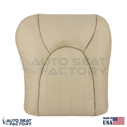 Fits 1997 - 2000 Jaguar XK8 Driver Side Top & Bottom Tan Leather Seat Covers - OEM-Style Replacement Seat Cover