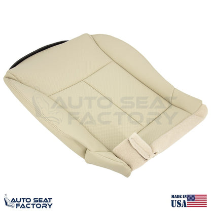 2006 - 2010 Fits Infiniti M45 M35 Front Top & Bottom Wheat Leather Covers, Perf. - OEM-Style Replacement Seat Cover