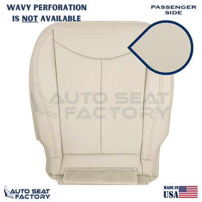 2009 - 2013 Fits Infiniti G37 CONVERTIBLE RIGHT Bottom Tan VL Seat Cover, Perf. - OEM-Style Replacement Seat Cover