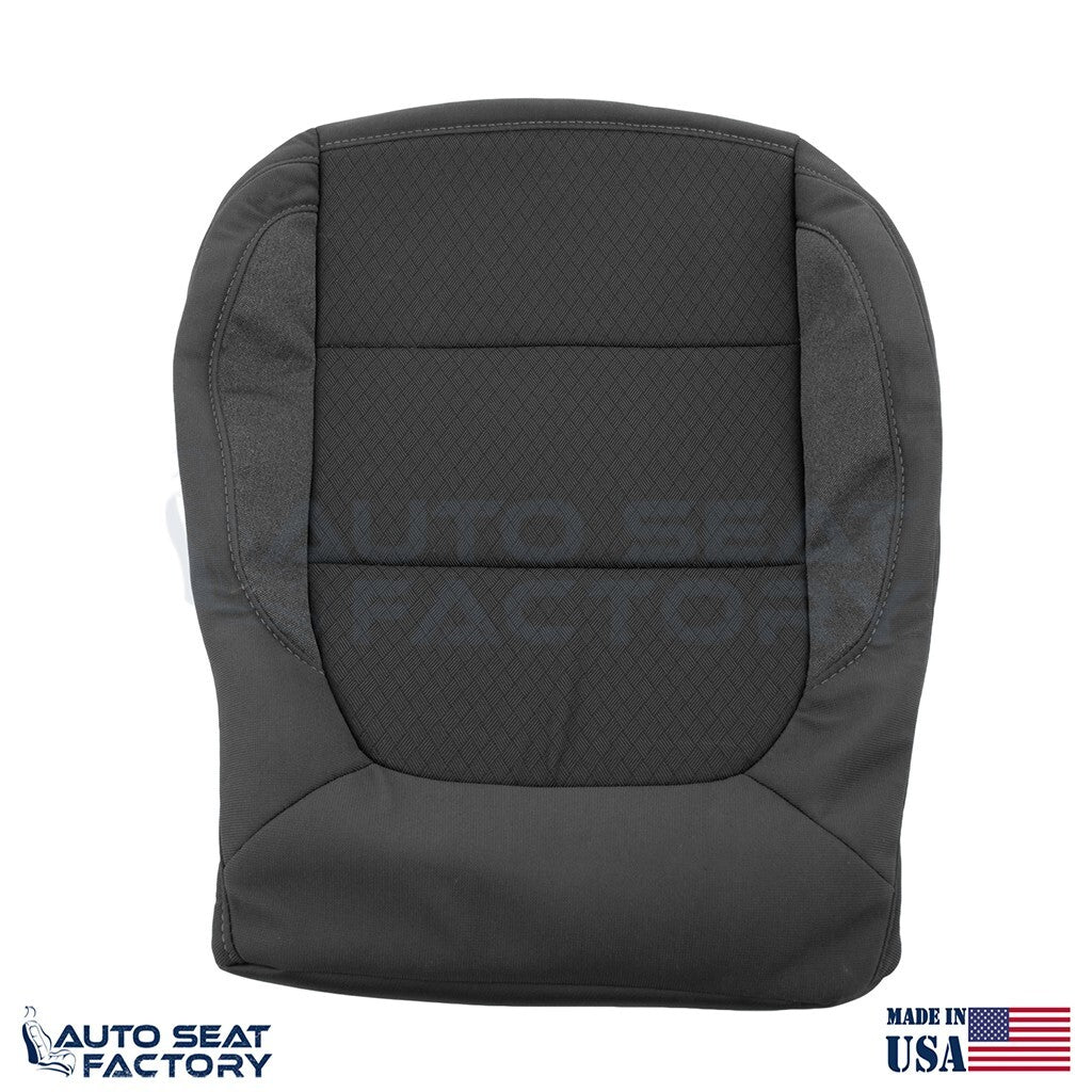 2019 - 2022 Chevy Silverado/ GMC Sierra PASSENGER Bottom Black Cloth Seat Cover - OEM-Style Replacement Seat Cover