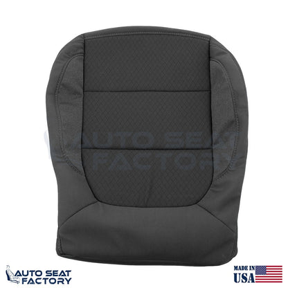 2019 - 2022 Chevy Silverado/ GMC Sierra PASSENGER Bottom Black Cloth Seat Cover - OEM-Style Replacement Seat Cover
