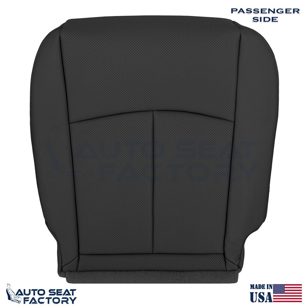 2014 -2020 Fits Infiniti Q50 PASSENGER Bottom Black Vinyl Seat Cover, PERFORATED - OEM-Style Replacement Seat Cover