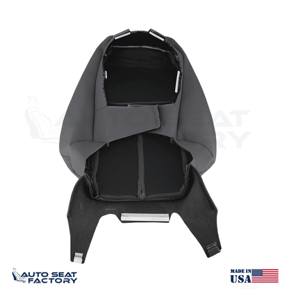2014 -2020 Fits Infiniti Q50 LEFT & RIGHT Top Black Vinyl SOLID Seat Covers 2PCS - OEM-Style Replacement Seat Cover