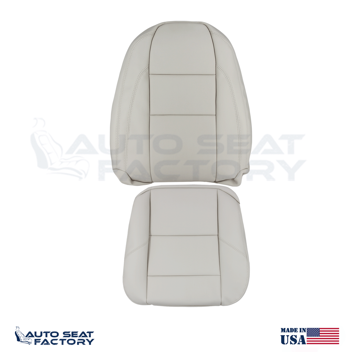 Fits 2007 - 2010 Volvo C70 PASSENGER Side Top & Bottom Cream Vinyl Seat Covers - OEM-Style Replacement Seat Cover