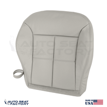 Fits 2007 - 2010 Lincoln MKX Perforated PASSENGER Bottom Gray Leather Seat Cover - OEM-Style Replacement Seat Cover