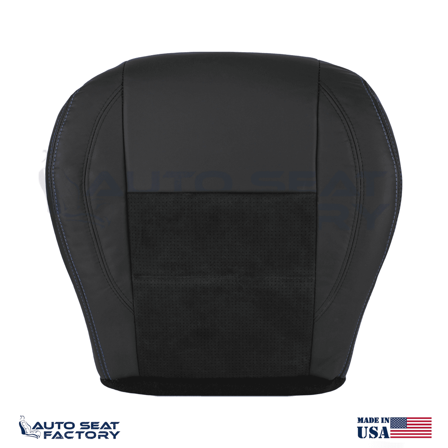 Replacement Black Seat Cover Fits 2006 - 2010 Dodge Charger RT Front Bottoms - OEM-Style Replacement Seat Cover