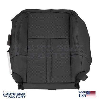 Fits 2009 - 2012 Lincoln MKS Driver Bottom Black Vinyl Seat Cover, Perforated - OEM-Style Replacement Seat Cover