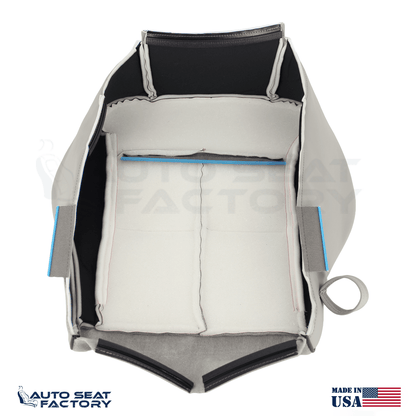 Fits 2007 - 2010 Lincoln MKX Perf. Front Bottom Gray Vinyl Seat Covers + Piping - OEM-Style Replacement Seat Cover