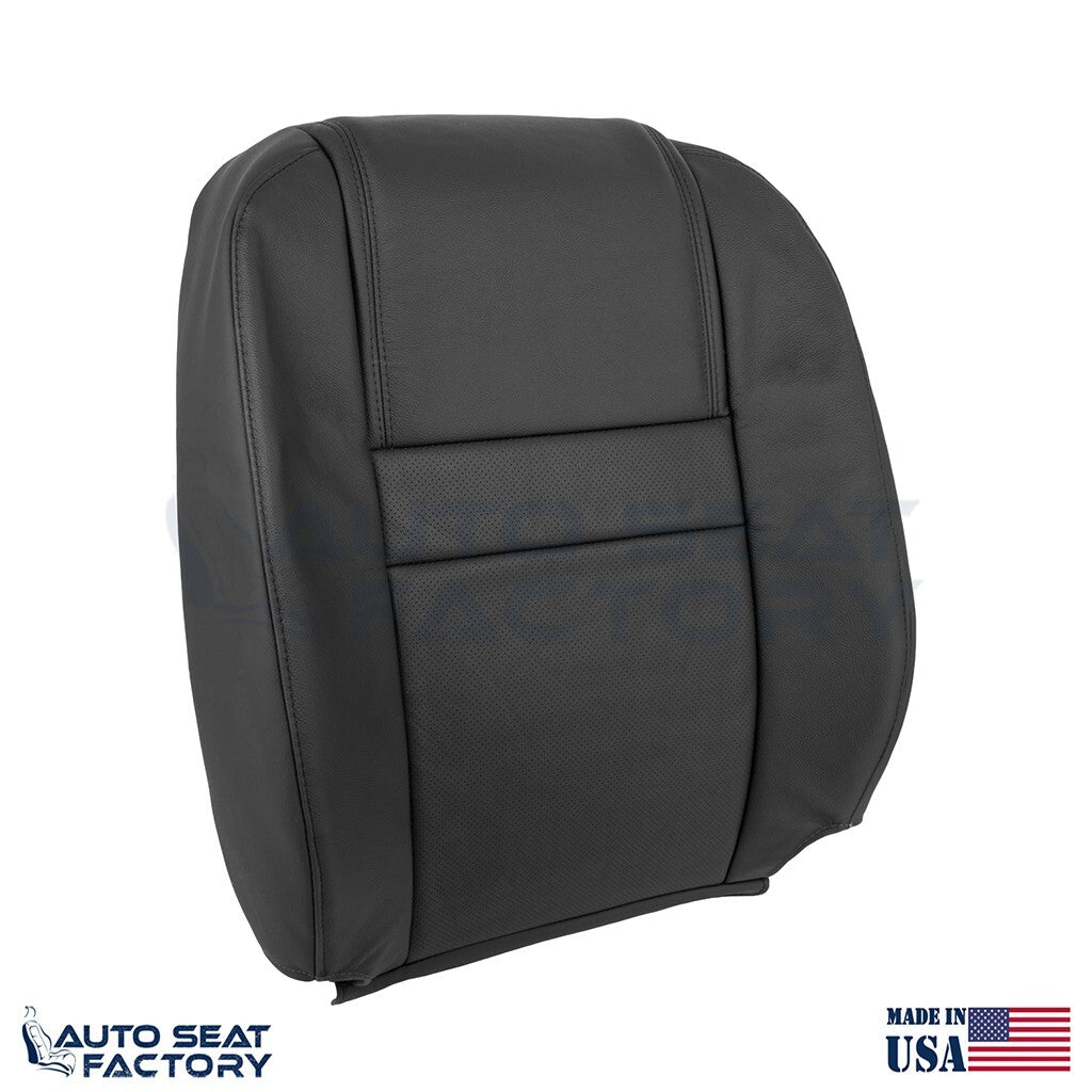 Fits 2006 2007 Chevy Monte Carlo PASSENGER Top Perforated Black Vinyl Seat Cover - OEM-Style Replacement Seat Cover