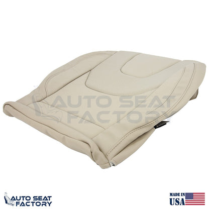 Fits 2013 - 2017 Ford Edge Titanium Perf. Driver Top Bottom Tan Vinyl Seat Cover - OEM-Style Replacement Seat Cover