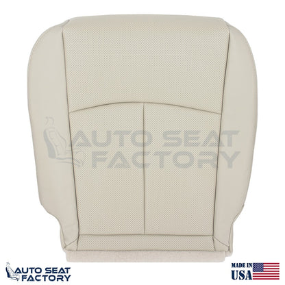 2014 - 2020 Fits Infiniti Q50 LEFT & RIGHT Bottom Wheat Vinyl Seat Covers, PERF. - OEM-Style Replacement Seat Cover