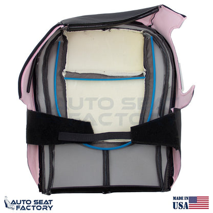 2009 - 2015 Fits Jaguar XF X2 Driver Bottom Black Leather Seat Cover, Perforated - OEM-Style Replacement Seat Cover