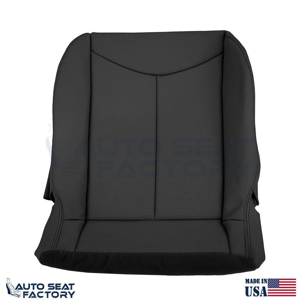 2009 - 2013 Fits Infiniti G37 Coupe Front Black Vinyl Seat Covers, Perf. 4PCS - OEM-Style Replacement Seat Cover