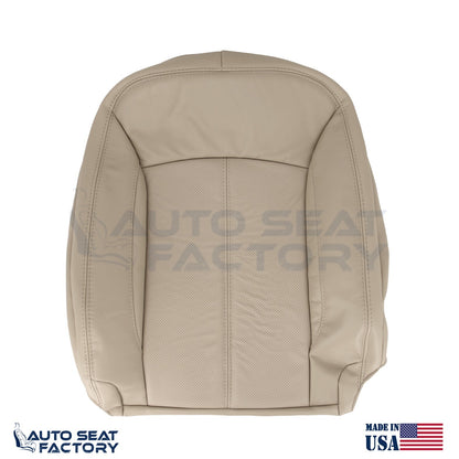 Fits 2010 - 2013 Buick LaCrosse Left & Right Tan Leather Seat Covers, PERFORATED - OEM-Style Replacement Seat Cover