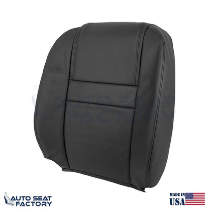 Fits 2006 2007 Chevy Monte Carlo Left Right Top Perf. Black Vinyl Seat Covers - OEM-Style Replacement Seat Cover