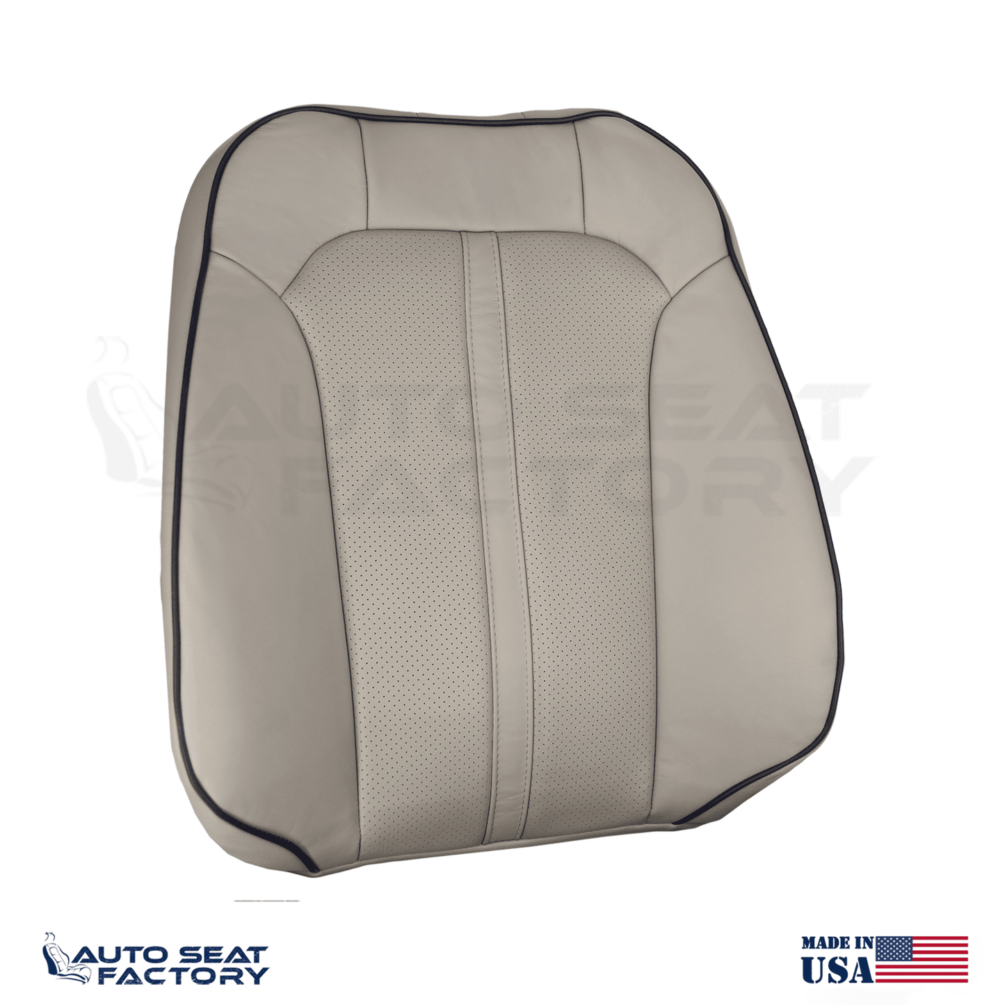 2011 - 2015 Fits Lincoln MKX Perforated PASSENGER Med Light Stone VL Seat Covers - OEM-Style Replacement Seat Cover