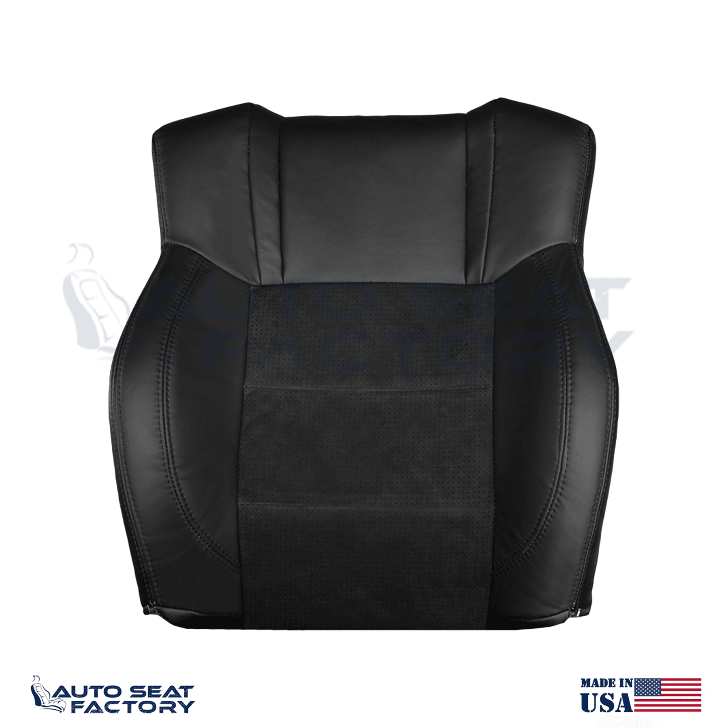 Replacement Black Seat Cover Fits 2006 - 2010 Dodge Charger RT Front Tops - OEM-Style Replacement Seat Cover