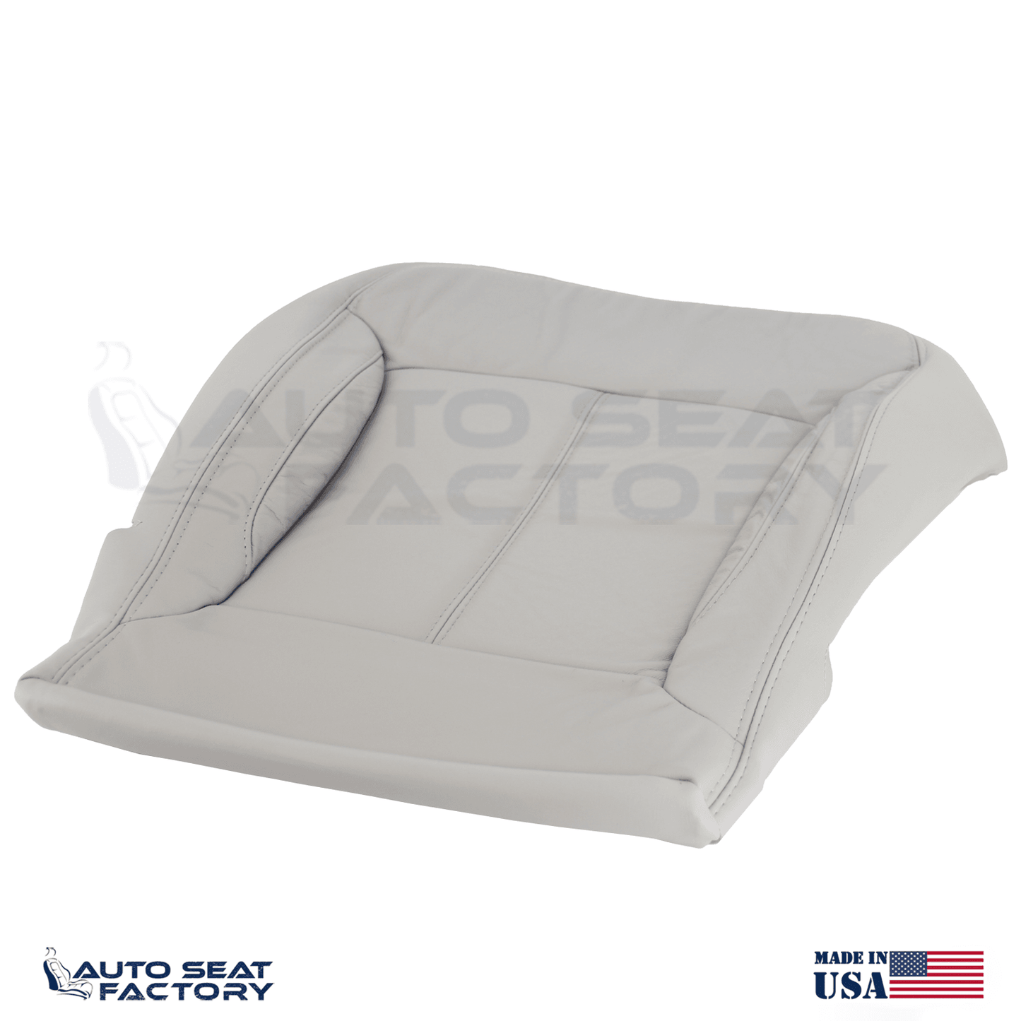 For 2010 -2013 Buick LaCrosse Left & Right Bottom SOLID Gray Leather Seat Covers - OEM-Style Replacement Seat Cover