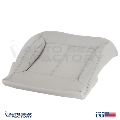 For 2010 -2013 Buick LaCrosse Left & Right Bottom SOLID Gray Leather Seat Covers - OEM-Style Replacement Seat Cover