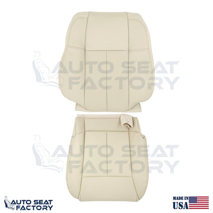 Replacement 2006 - 2010 Fits Infiniti M45 M35 Front Wheat Leather Covers, Perf. - OEM-Style Replacement Seat Cover