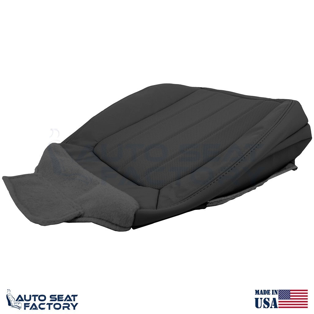 2003 - 2006 Fits Lincoln LS PASSENGER Bottom Black Vinyl Seat Cover, Perforated - OEM-Style Replacement Seat Cover