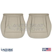 Fits 2013 - 2017 Audi Q5 Driver & Passenger Side Bottom Beige Vinyl Seat Cover - OEM-Style Replacement Seat Cover