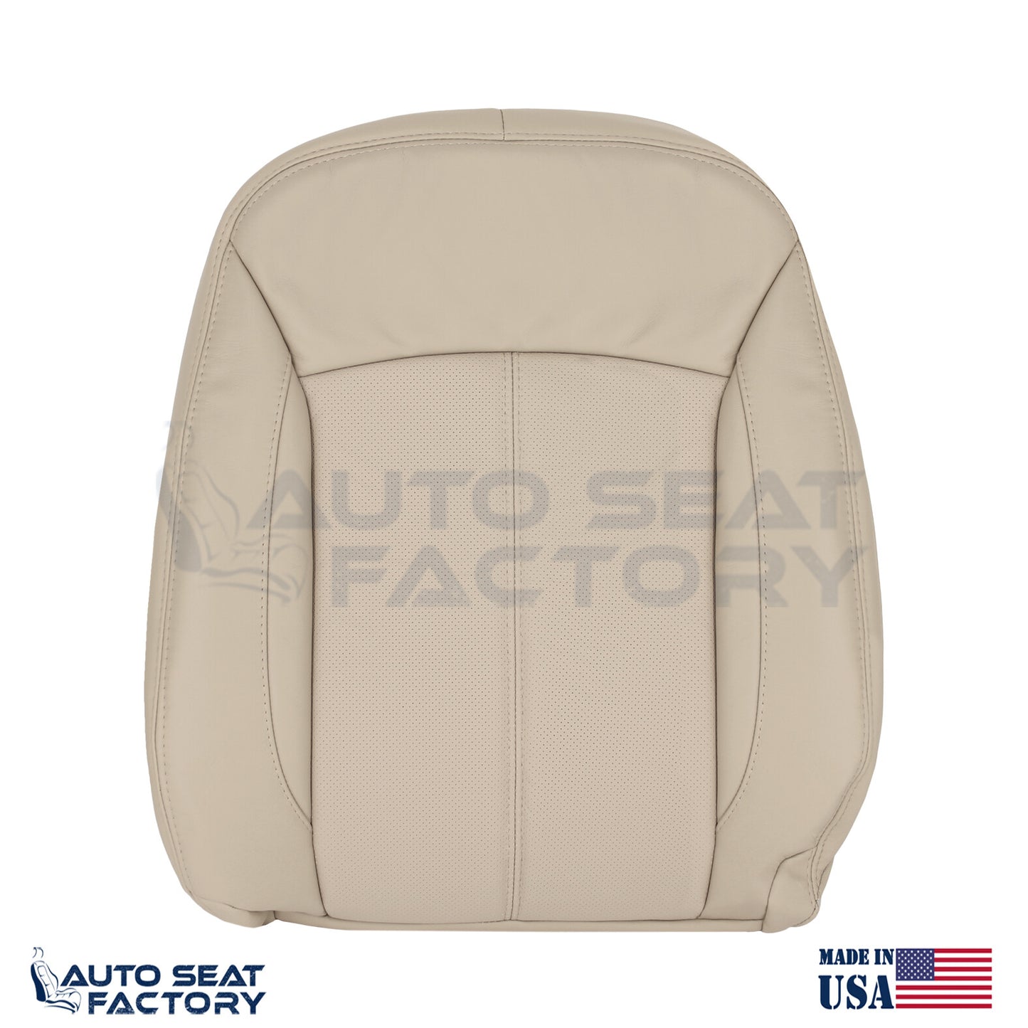 Fits 2010 - 2013 Buick Lacrosse PASSENGER Top Leather Seat Cover, Perforated - OEM-Style Replacement Seat Cover