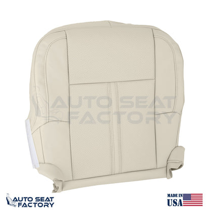 Fits 2009 - 2012 Lincoln MKS Driver Cashmere Vinyl Seat Cover, Perforated 2PCS - OEM-Style Replacement Seat Cover