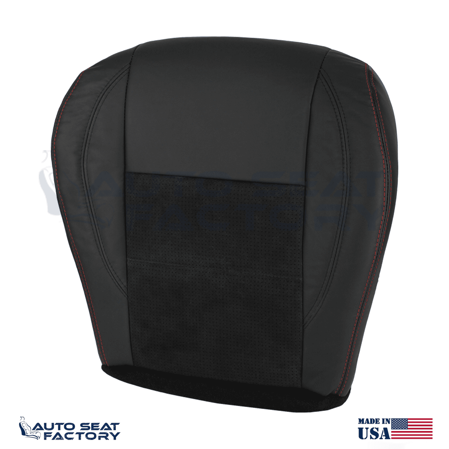 Replacement Black Seat Cover Fits 2006 - 2010 Dodge Charger RT Front Bottoms - OEM-Style Replacement Seat Cover