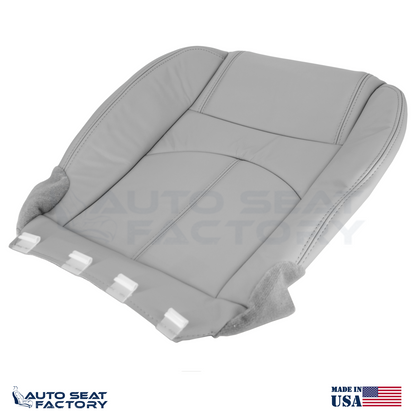 Fits 2013 - 2017 GMC Acadia PASSENGER Bottom Solid Lt. Titanium Vinyl Seat Cover - OEM-Style Replacement Seat Cover
